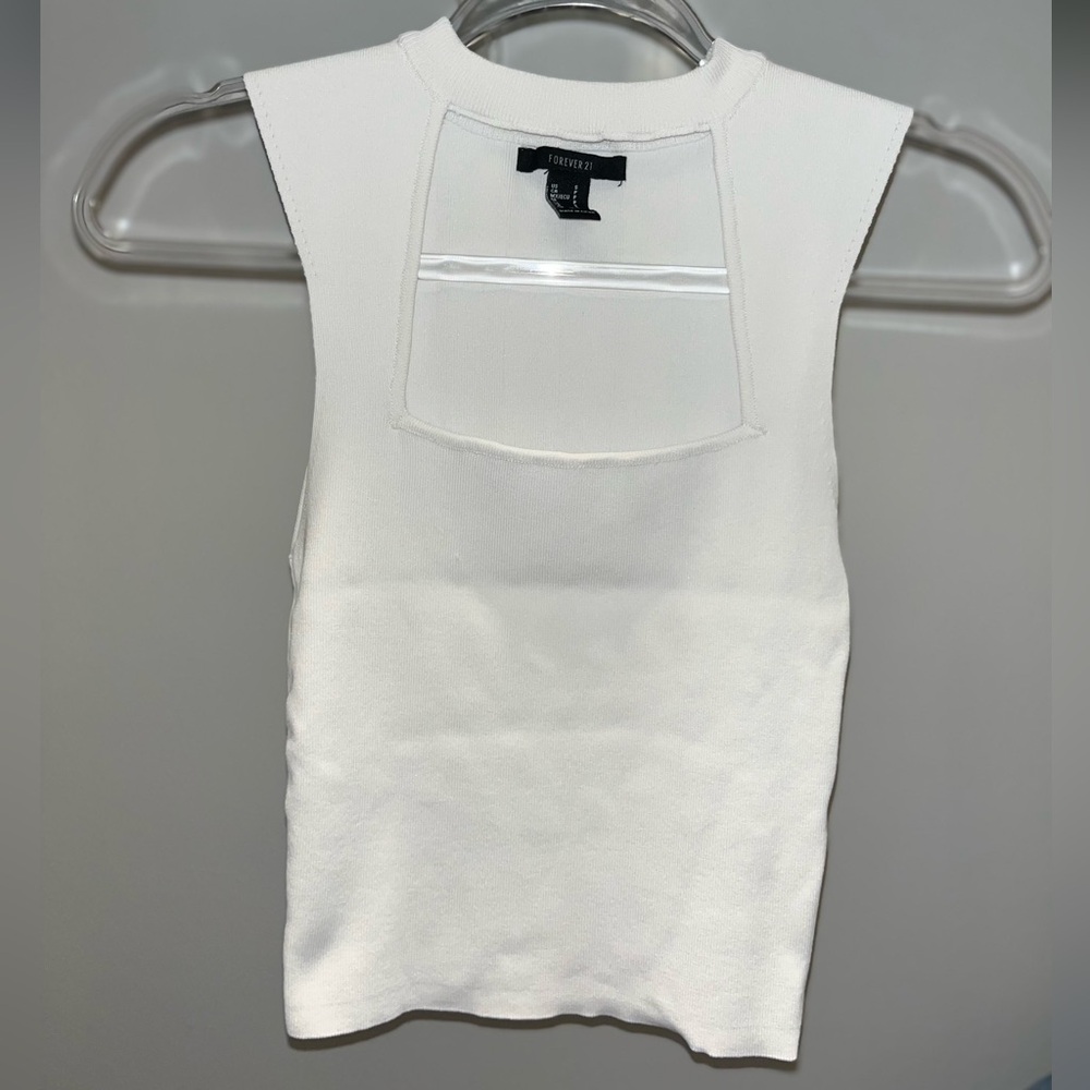 Forever 21 Cream sleeveless top